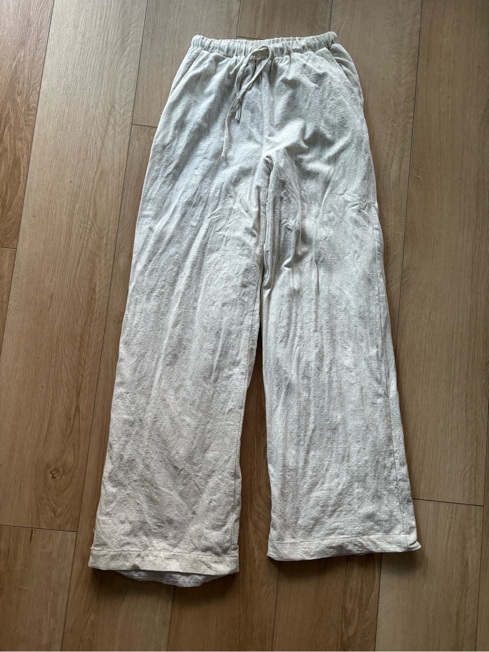 Peppermayo Linen Pants - Oat - Size US 0
